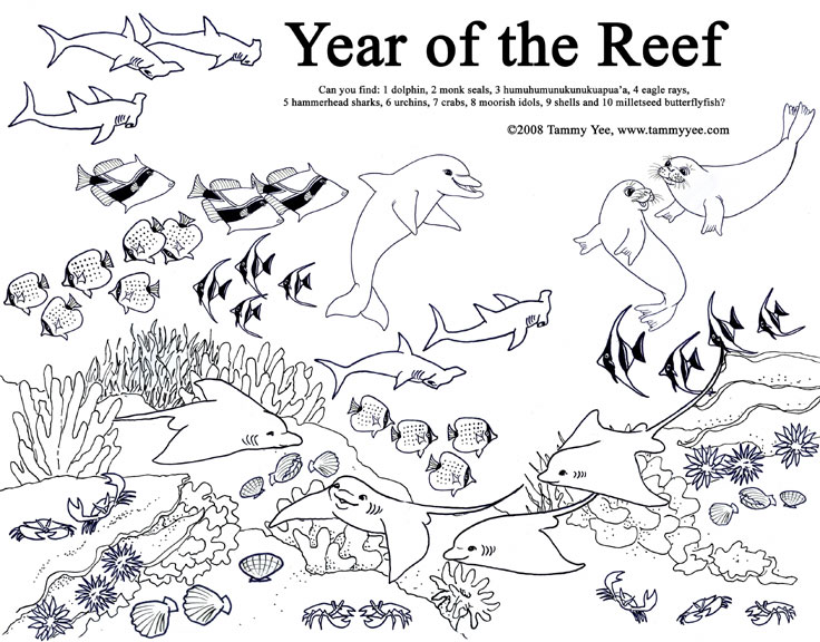 coloring pages coral reefs - photo #11