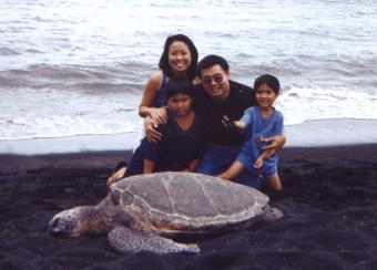 The family at Punalu'u